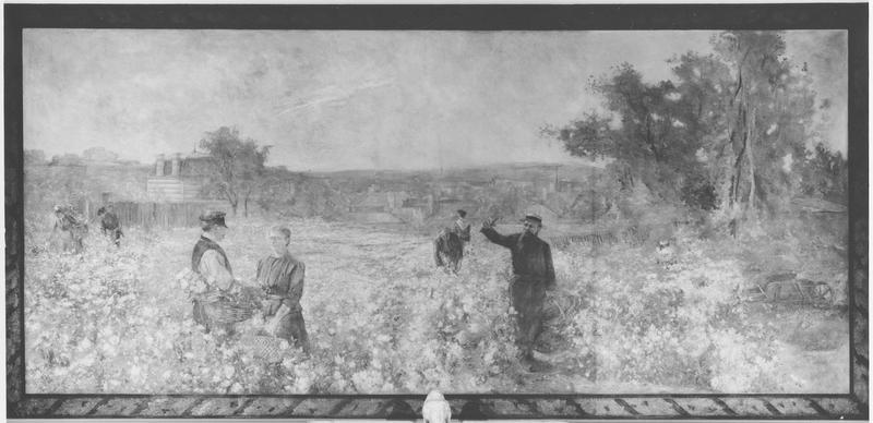 peinture monumentale : les vendanges, vue générale - © Ministère de la Culture (France), Médiathèque du patrimoine et de la photographie (objets mobiliers), tous droits réservés