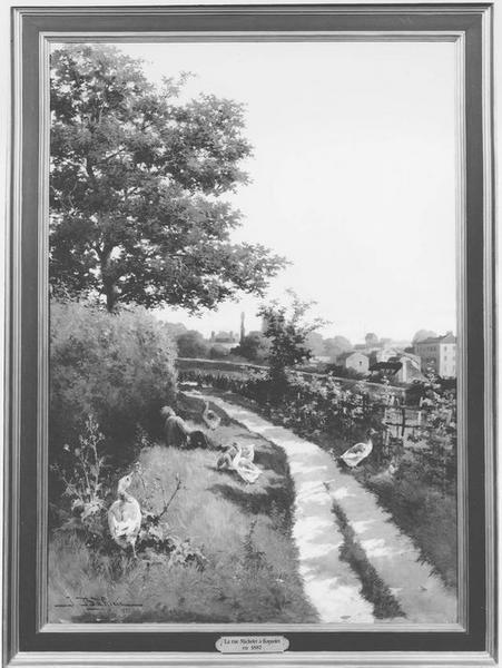 tableau : la rue Michelet à Bagnolet, vue générale