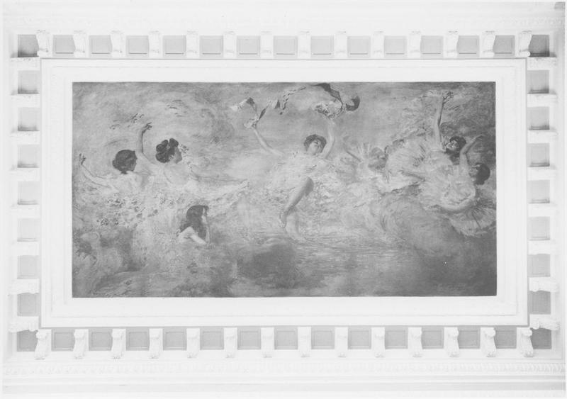 Plafond : caisson peint (La Danse)