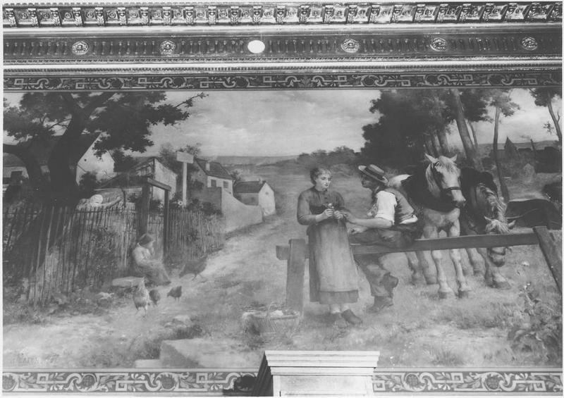 peinture monumentale : Philémon et Beaucis, vue générale