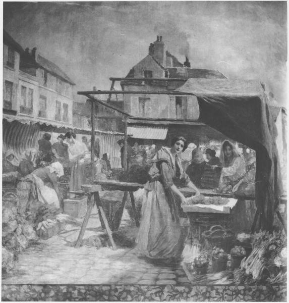 Peinture monumentale : la place du marché