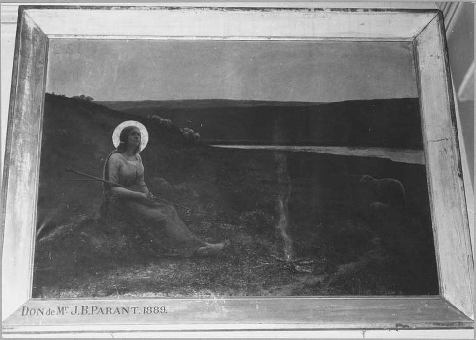 Tableau : Sainte Geneviève gardant ses moutons