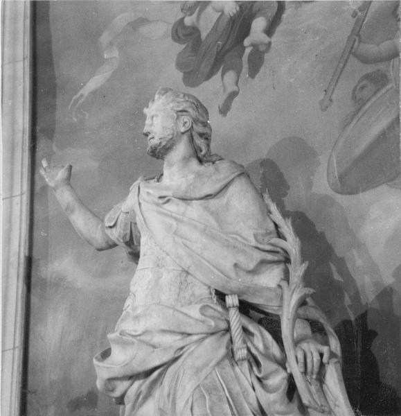 statue : saint Maurice martyr, vue partielle