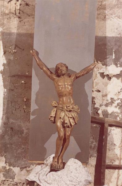statue : Christ en croix, vue générale - © Ministère de la Culture (France), Médiathèque du patrimoine et de la photographie (objets mobiliers), tous droits réservés