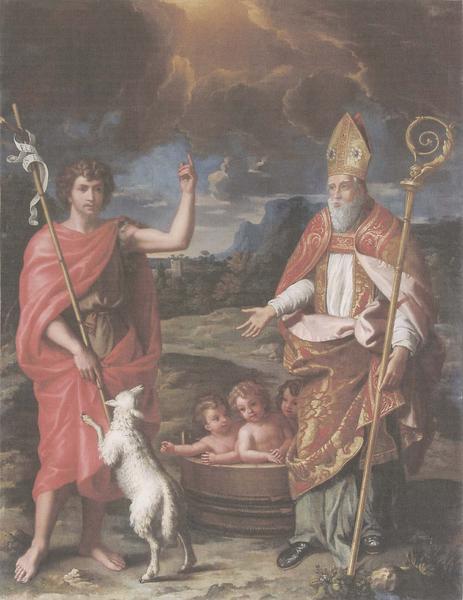 tableau : saint Jean-Baptiste et saint Nicolas, vue générale