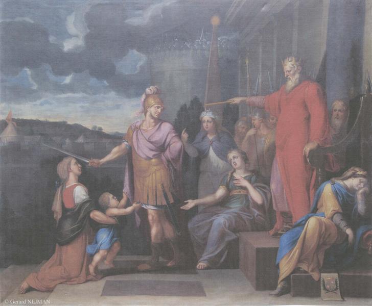 tableau : Le Jugement de Salomon, vue générale