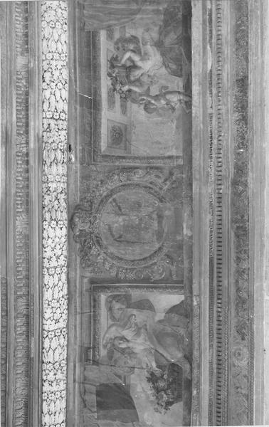 revêtement intérieur (décor intérieur de la chambre de la Reine), détail