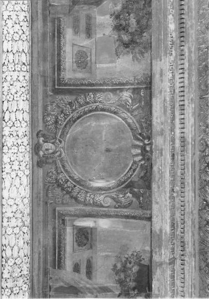 revêtement intérieur (décor intérieur de la chambre de la Reine), détail