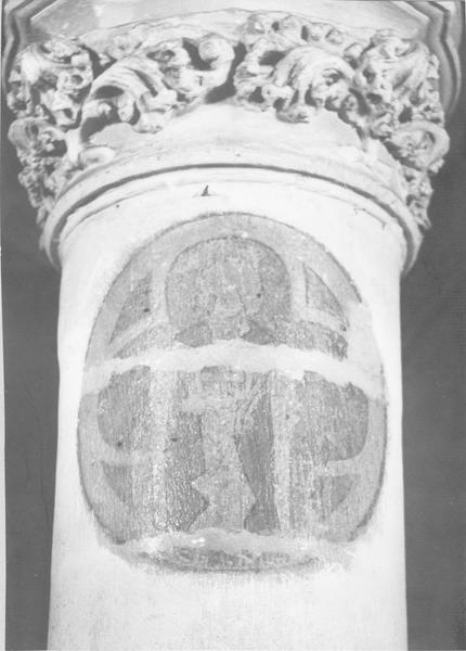 peintures monumentales : croix de consécration, détail