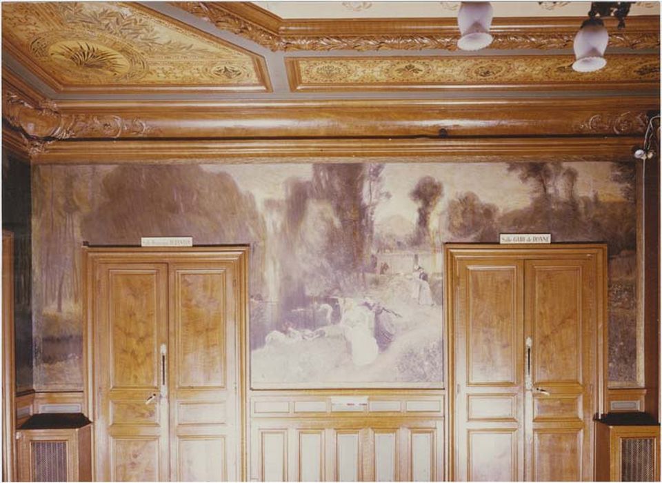 Fresque : les bords de Marne pris au pont Sainte Catherine