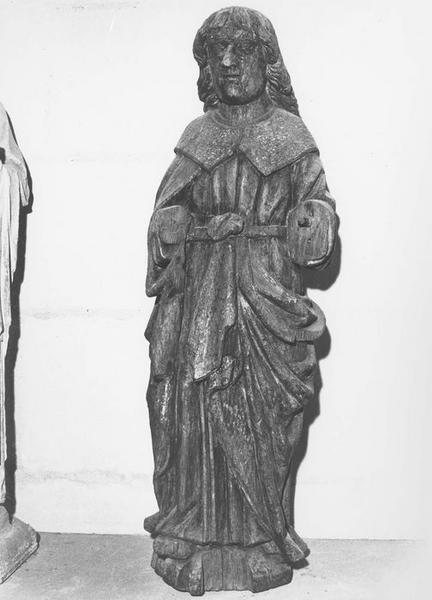 statue : saint Jean provenant d'une poutre de gloire, vue générale - © Ministère de la Culture (France), Médiathèque du patrimoine et de la photographie (objets mobiliers), tous droits réservés