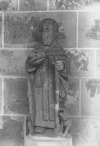 statue : saint Antoine, vue générale - © Ministère de la Culture (France), Médiathèque du patrimoine et de la photographie (objets mobiliers), tous droits réservés