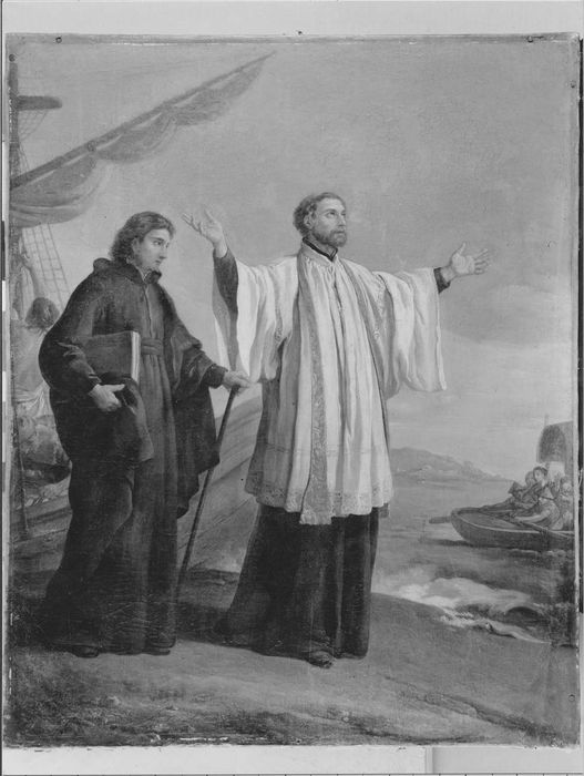 tableau : l'Arrivée de saint François-Xavier en Chine - © Ministère de la Culture (France), Médiathèque du patrimoine et de la photographie, diffusion RMN-GP