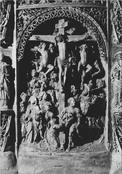 retable, détail (la Crucifixion)