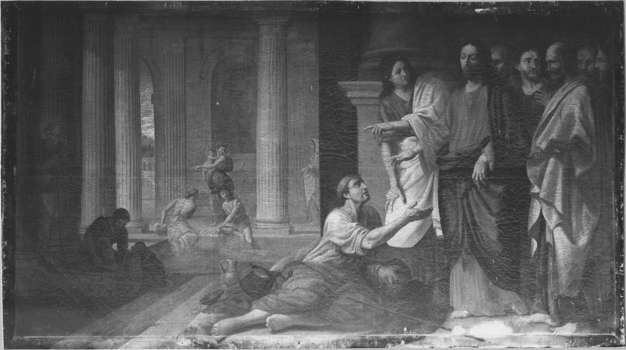 tableau : le Christ et le paralytique à la piscine probatique