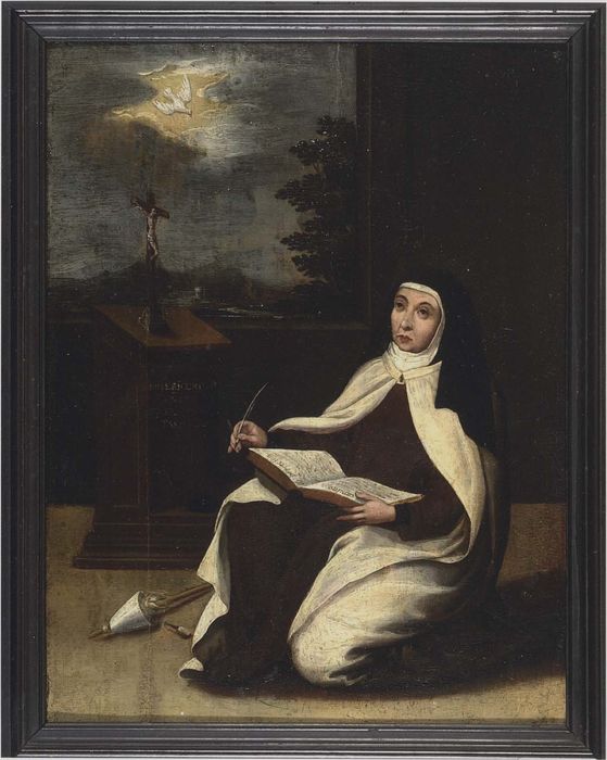 tableau : Sainte Thérèse inspirée par le Saint-Esprit - © Ministère de la Culture (France), Médiathèque du patrimoine et de la photographie, diffusion RMN-GP