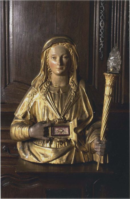 buste-reliquaire dit virginette, avec torchère (reliquaire-torchère) - © Ministère de la Culture (France), Médiathèque du patrimoine et de la photographie, diffusion RMN-GP