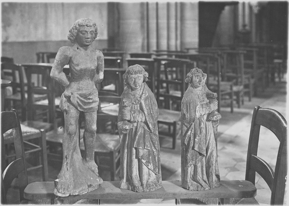 statue : saint Sébastien ; 2 statues d'anges céroféraires - © Ministère de la Culture (France), Médiathèque du patrimoine et de la photographie, diffusion RMN-GP