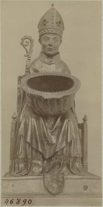 statue-reliquaire de saint Vivien, étui