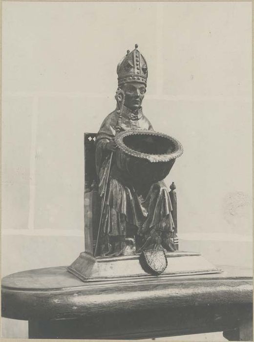 statue-reliquaire de saint Vivien, étui