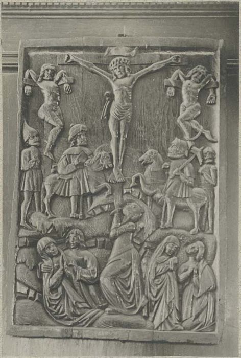 bas-relief : la Crucifixion