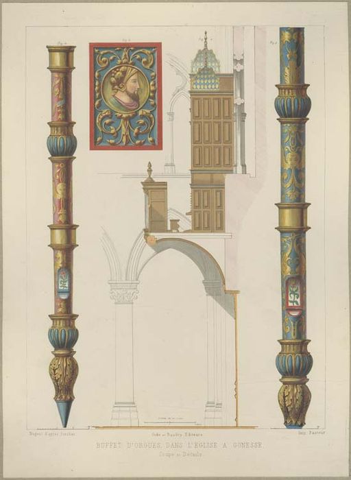 orgue de tribune : tribune d'orgue ; buffet d'orgue