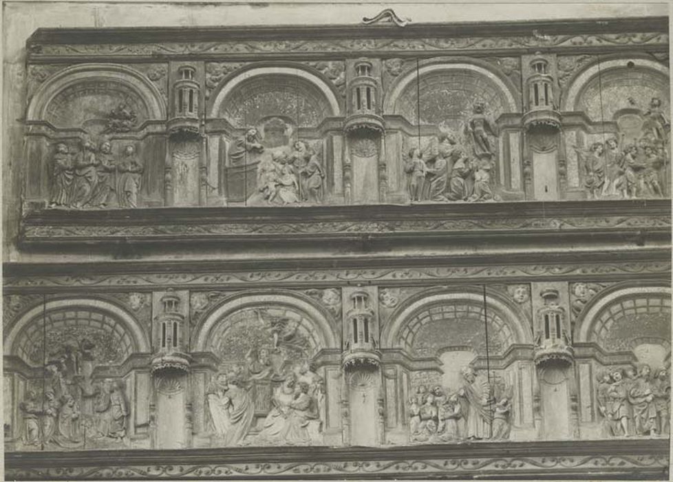 bas-reliefs (13) : scènes de la vie et du martyre de saint Barthélémy