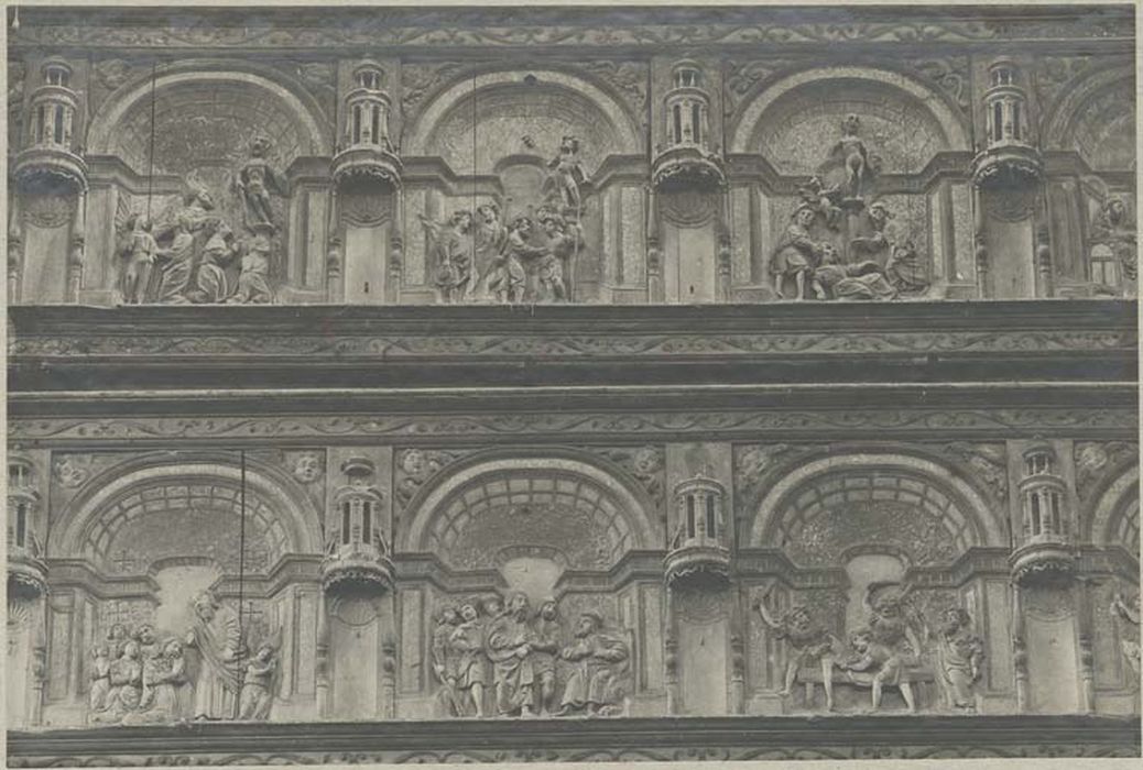 bas-reliefs (13) : scènes de la vie et du martyre de saint Barthélémy