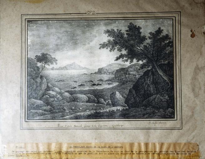 dessin : Dans l'Anse Besnard, quartier de la Capesterre, Guadeloupe (n° inv. 13) - © Ministère de la Culture (France), Médiathèque du patrimoine et de la photographie (objets mobiliers), tous droits réservés