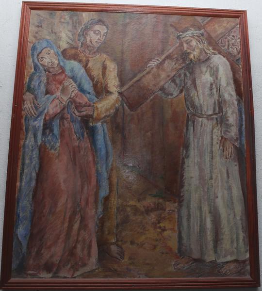 Tableau : Jésus rencontre sa Mère