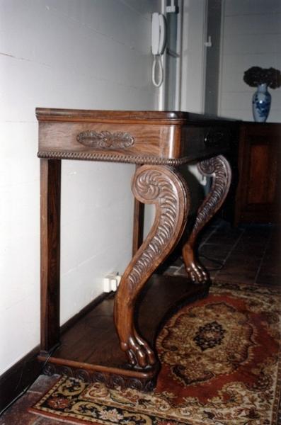 table console, profil