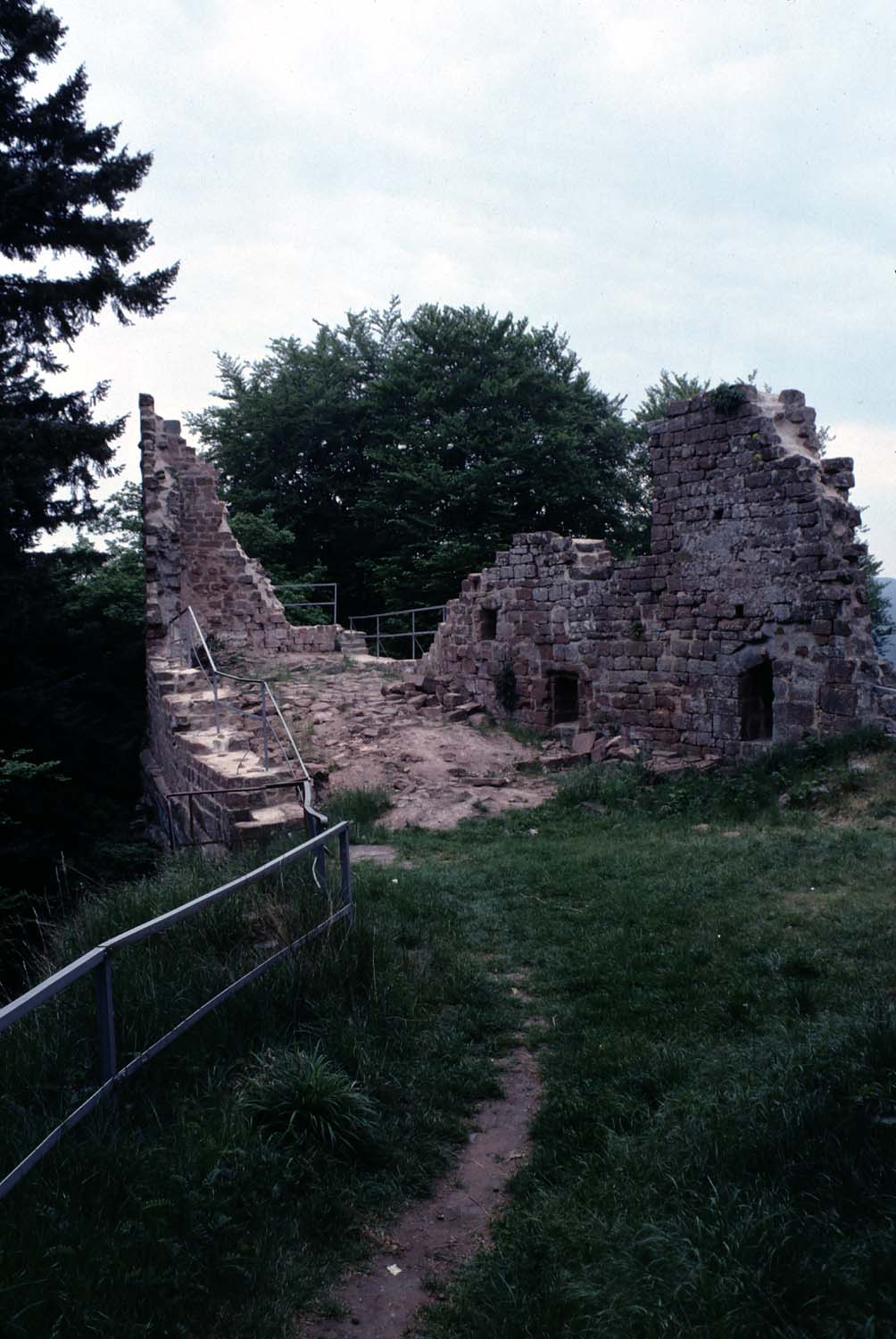 Vestiges de logis, vue générale