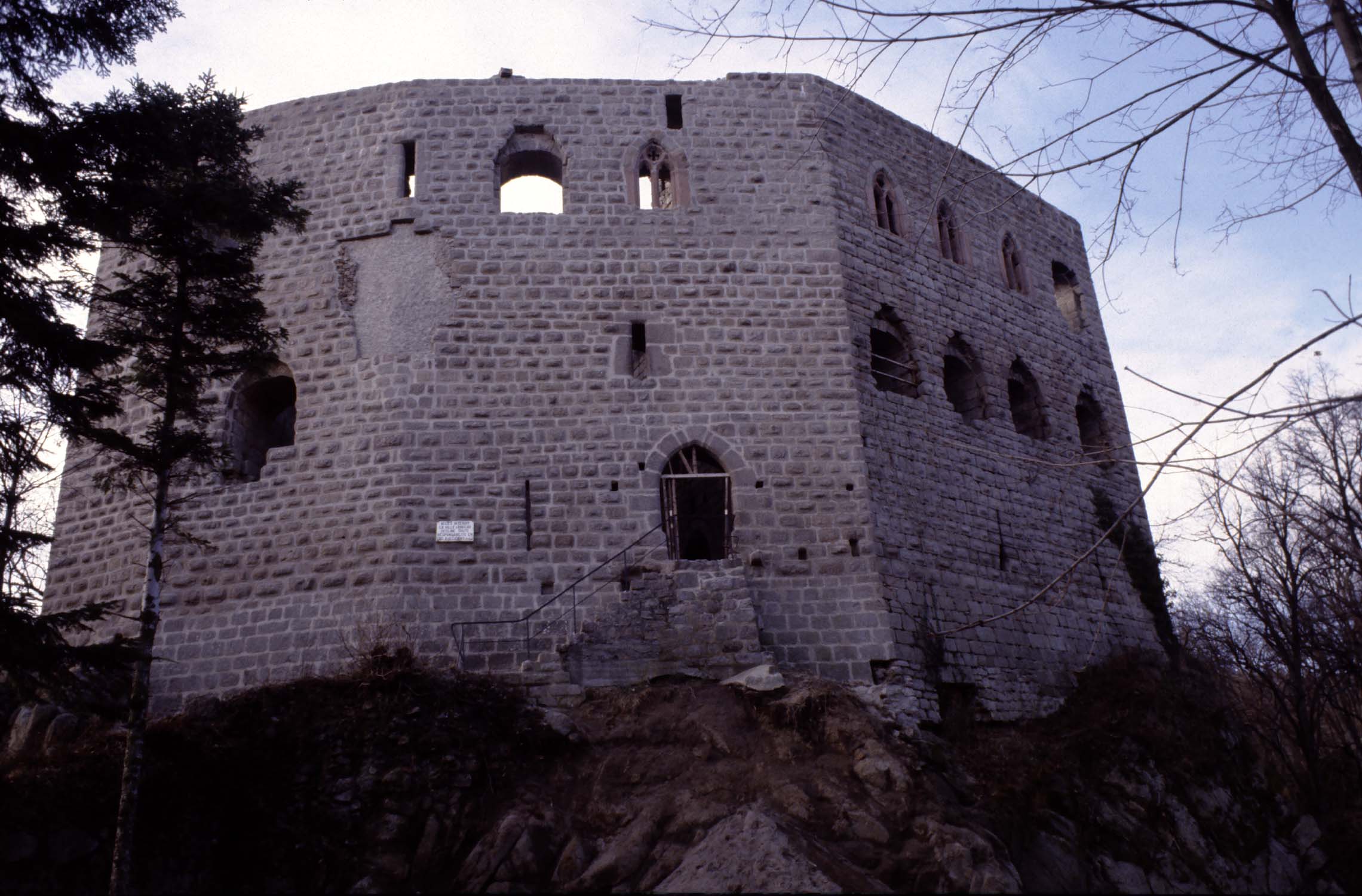 Vestiges du château face nord, vue générale