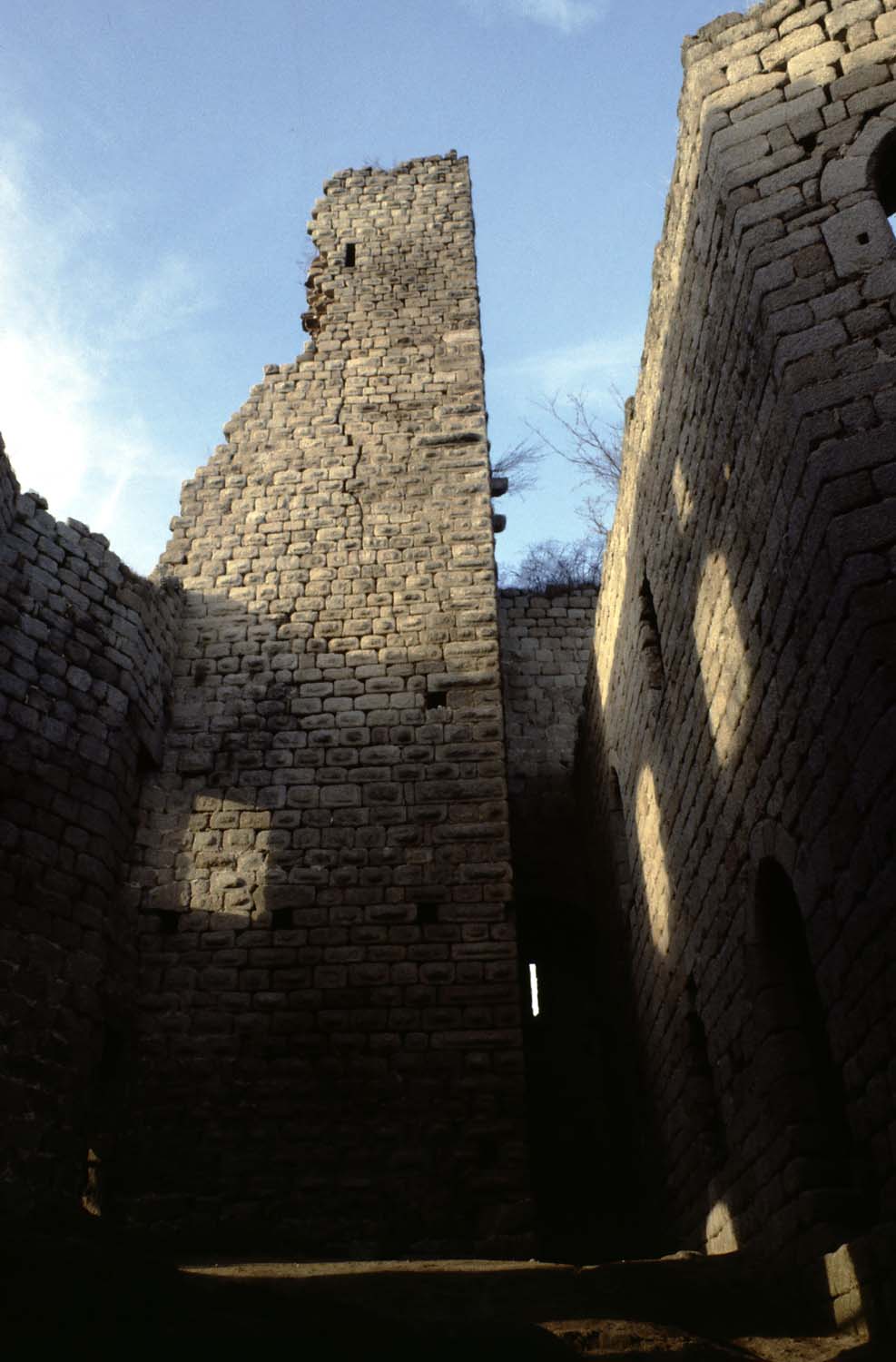 Vestiges du donjon et de l'habitat, vue générale de l'intérieur