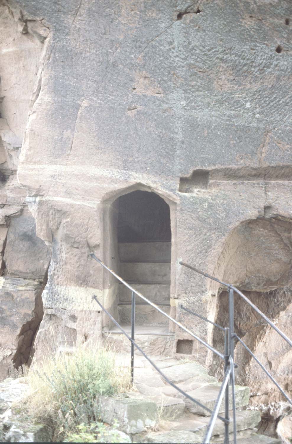 Entrée de l'escalier intérieur du rocher tour