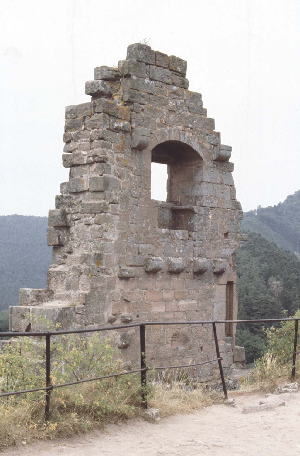 Vestige du palais : mur en extérieur