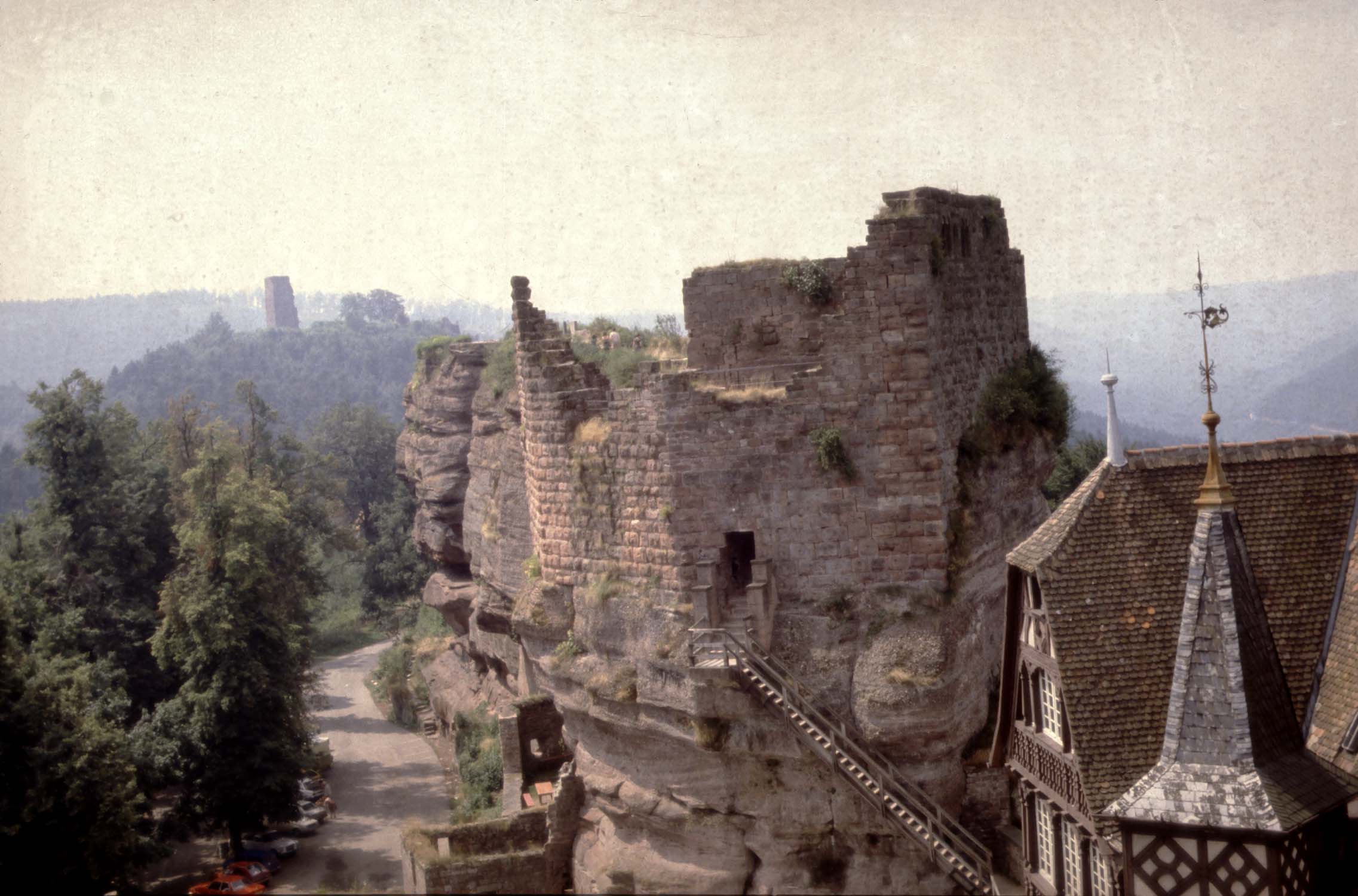 Vestiges du logis, vue d'ensemble