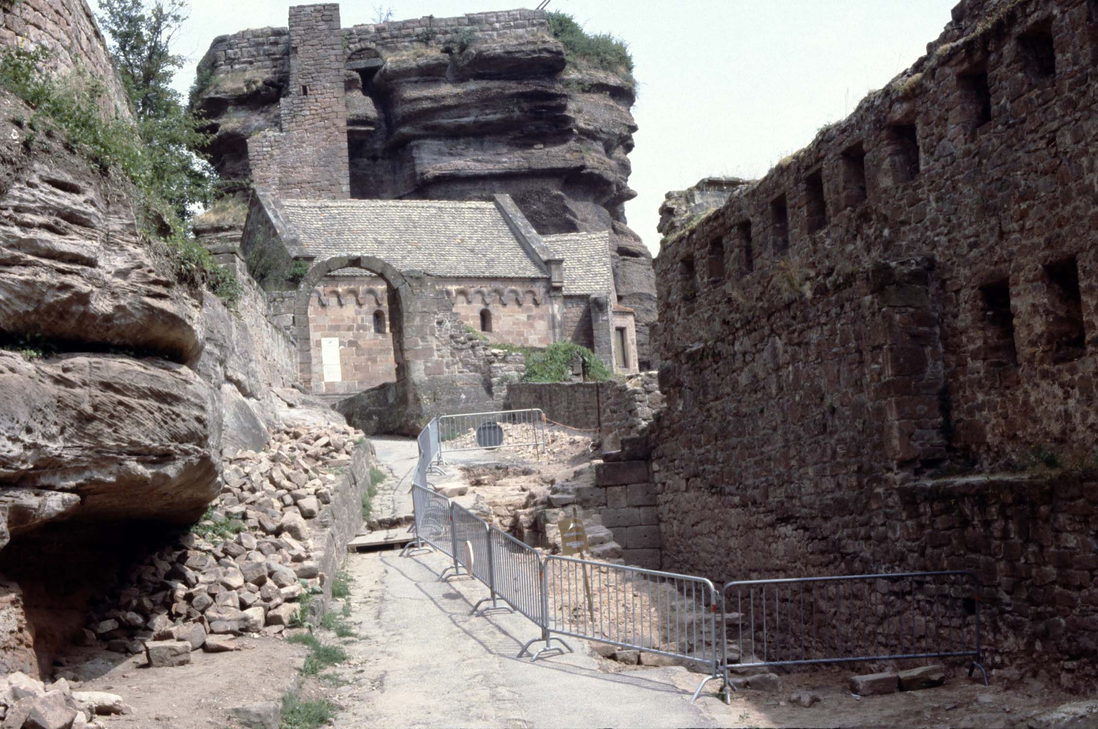 Vestiges de la lice, vue d'ensemble