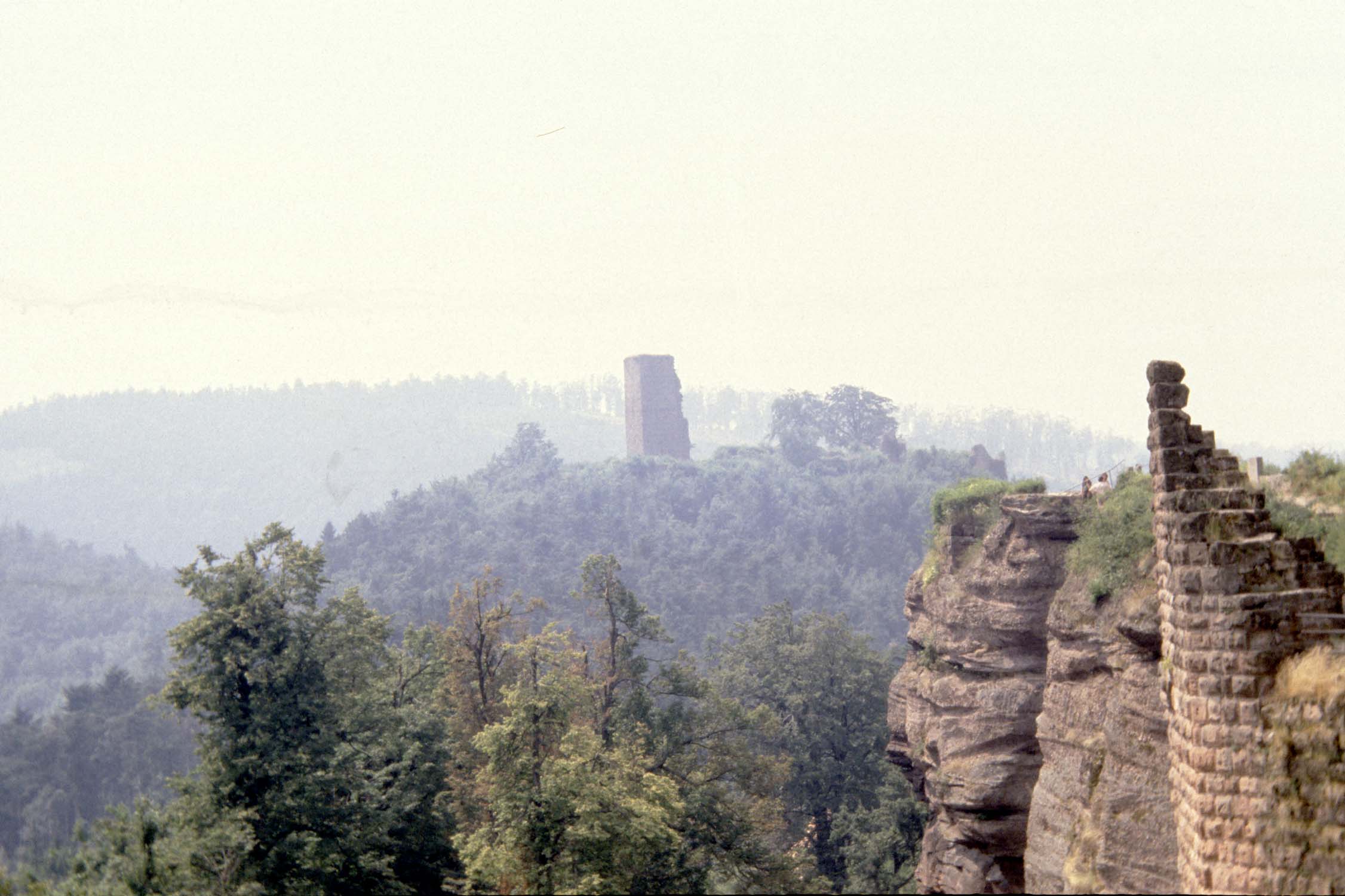 Vestige du château de Geroldseck, vue générale depuis le château