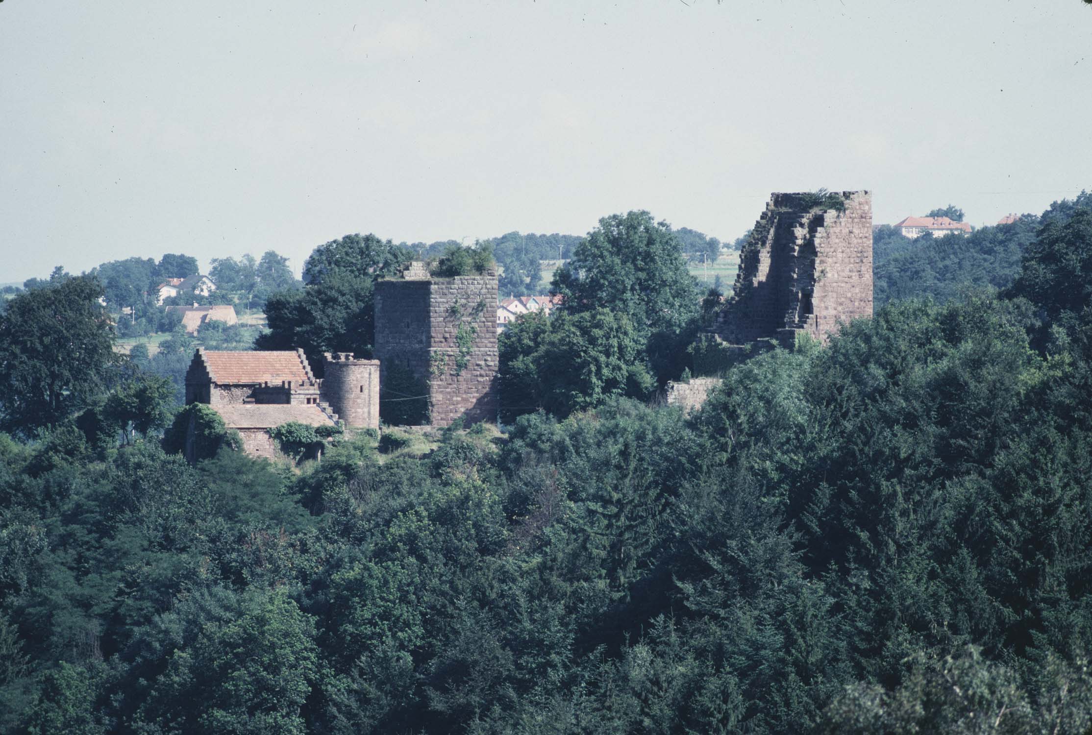 Vestiges du château, vue générale