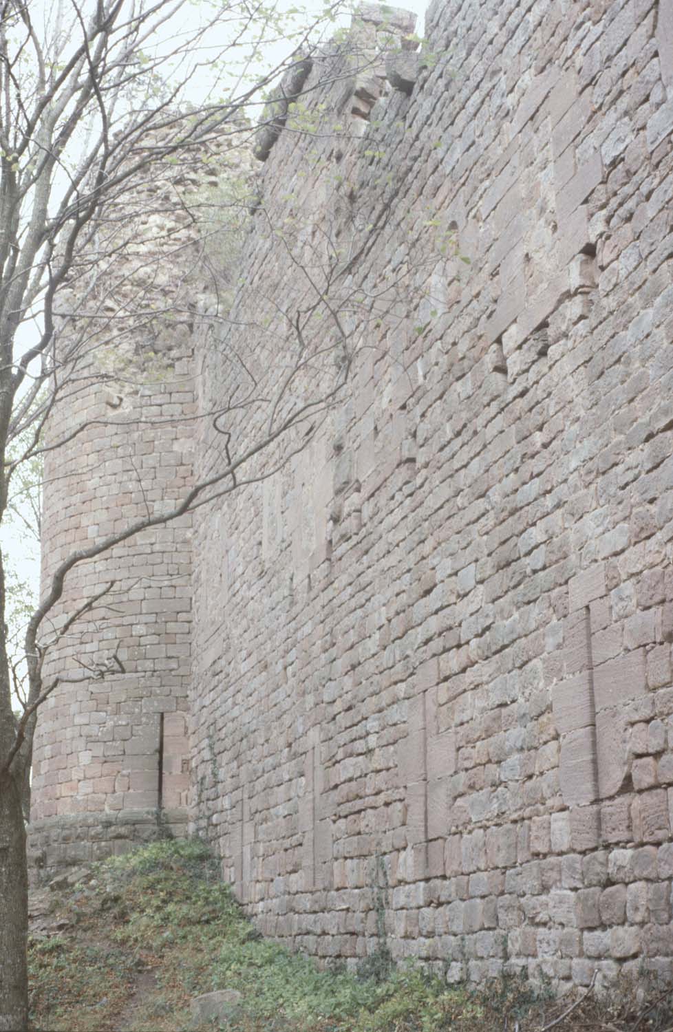 Mur ouest, vue latérale générale