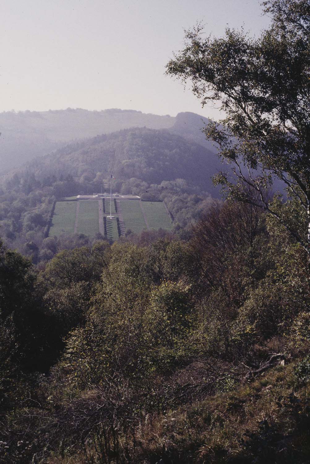 Cimetière du Silberloch, vue en plongée