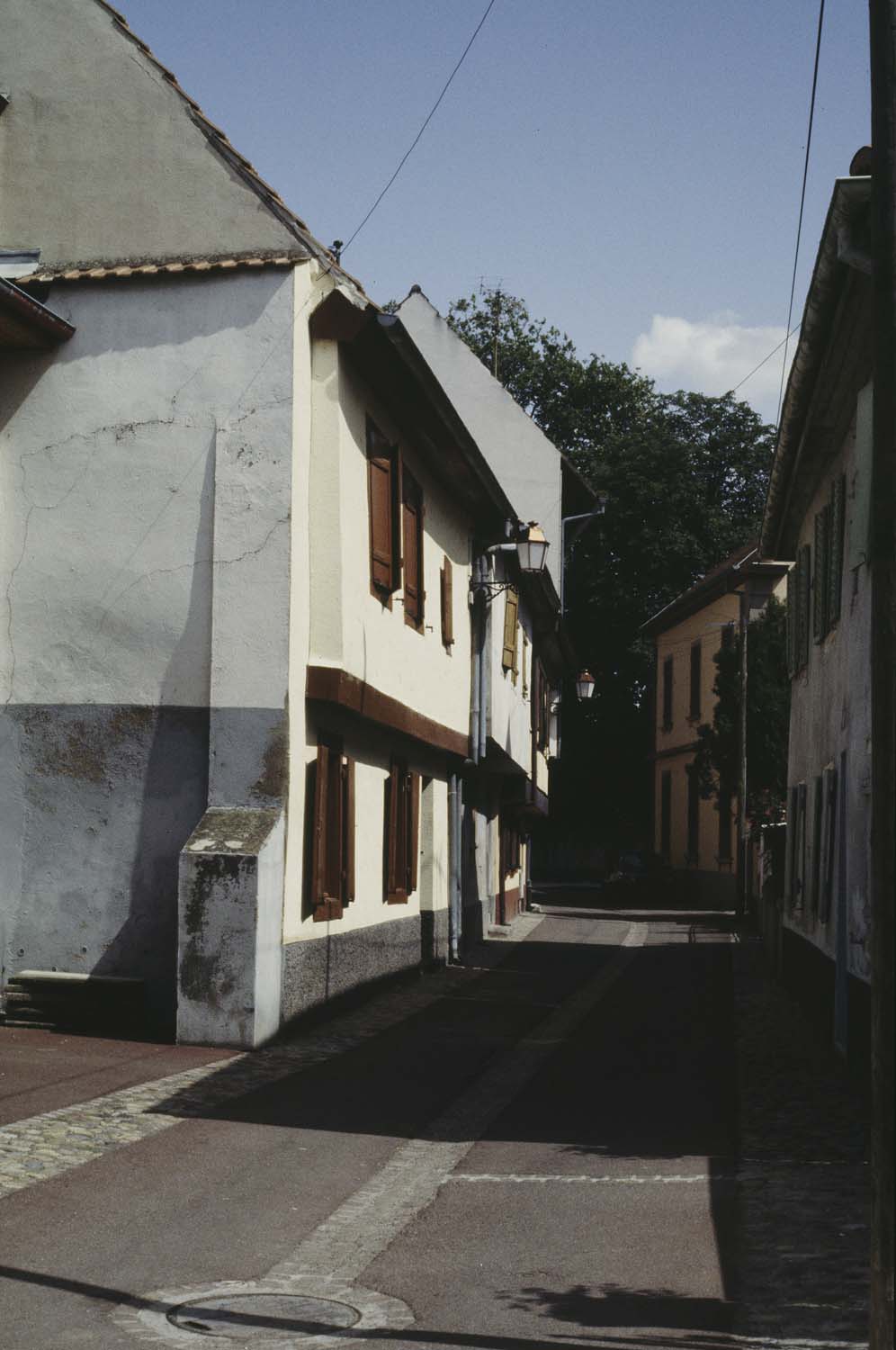 Tracé du rempart est : rue, vue d'ensemble