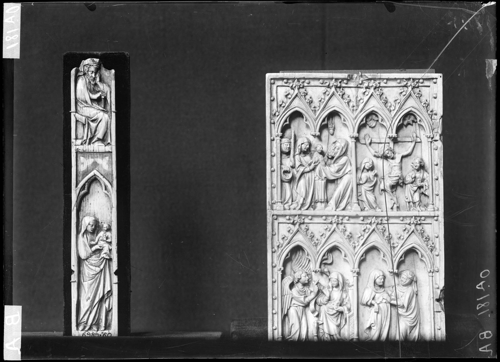 Volet, la Vierge, saint Joseph