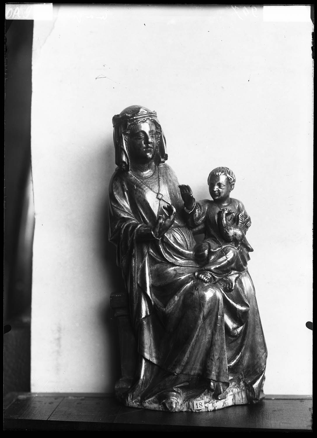 Groupe, Vierge et Enfant, ivoire