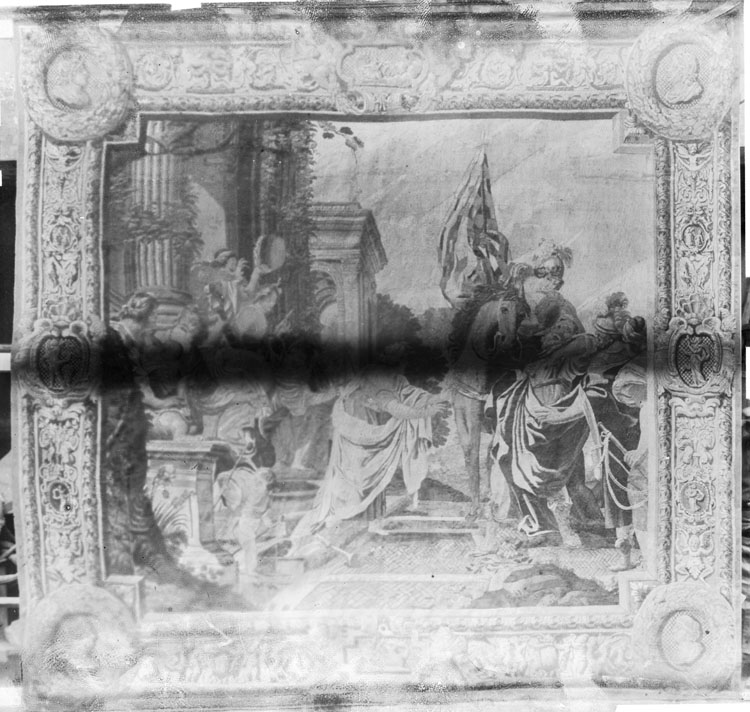 Tapisserie de Paris, Manufacture des Galeries du Louvre, tenture de l'Ancien Testament, pièce N°4 : La fille de Jephté, l'ensemble