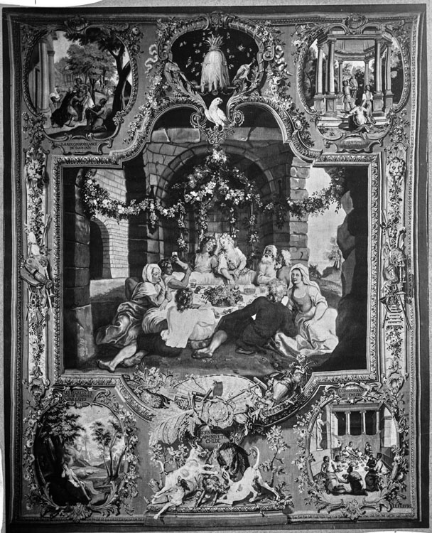 Tapisserie des Gobelins, tenture de l'histoire de Daphnis et Chloé, pièce n°4