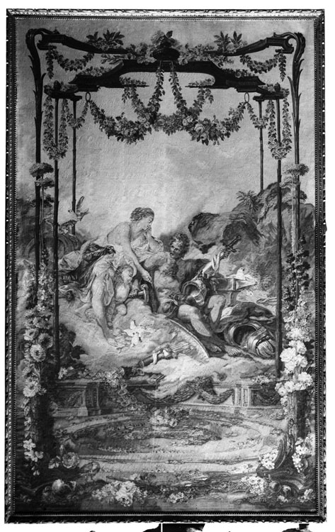 Tapisserie des Gobelins, tenture des éléments, pièce n°4 : Vénus et Vulcain ou le Feu