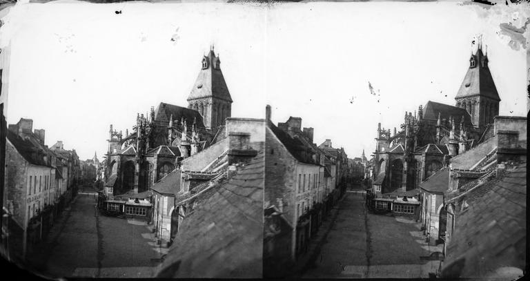 Abside de l'église vue de l'atelier de l'Hôtel de Brébisson