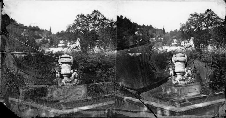 Les bains romains dans le Jardin de la Fontaine